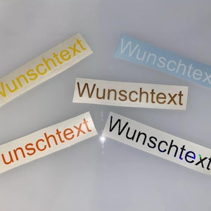 3x Stickers - Custom Text - Size M Car / Motorcycle / MTB / Boat