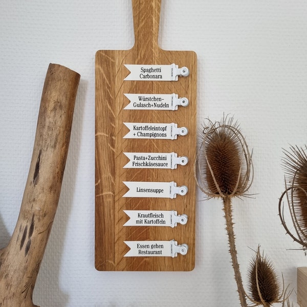 Speiseplan / Essensplan / Menüplan / Mealplanner / Holz / To Do