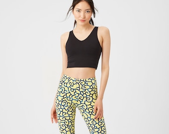 Leggings jaunes - Longueur totale