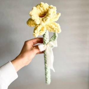 Crochet Daffodil Flower Pattern: No-Sew Floral Design (Digital Download) image 3