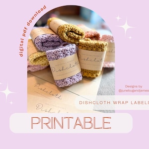 Etichette per strofinacci da cucina STAMPABILI, Download digitale, Etichette per strofinacci da cucina stampabili, Etichette per prodotti strofinacci da cucina, Etichette stampabili, Etichette per strofinacci da cucina