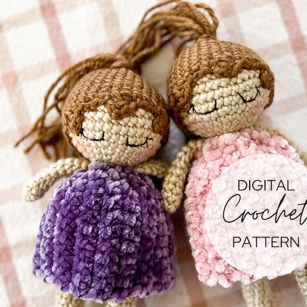 Crochet Doll Pattern | Amigurumi Doll Pattern | Mini Doll Pattern | Valentine Gift Idea | Tiny Crochet Doll Pattern | Small Crocheted Doll