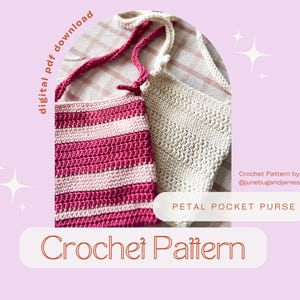 Petal Pocket Purse Crochet Pattern: Easy DIY Toddler Bag (PDF Pattern)