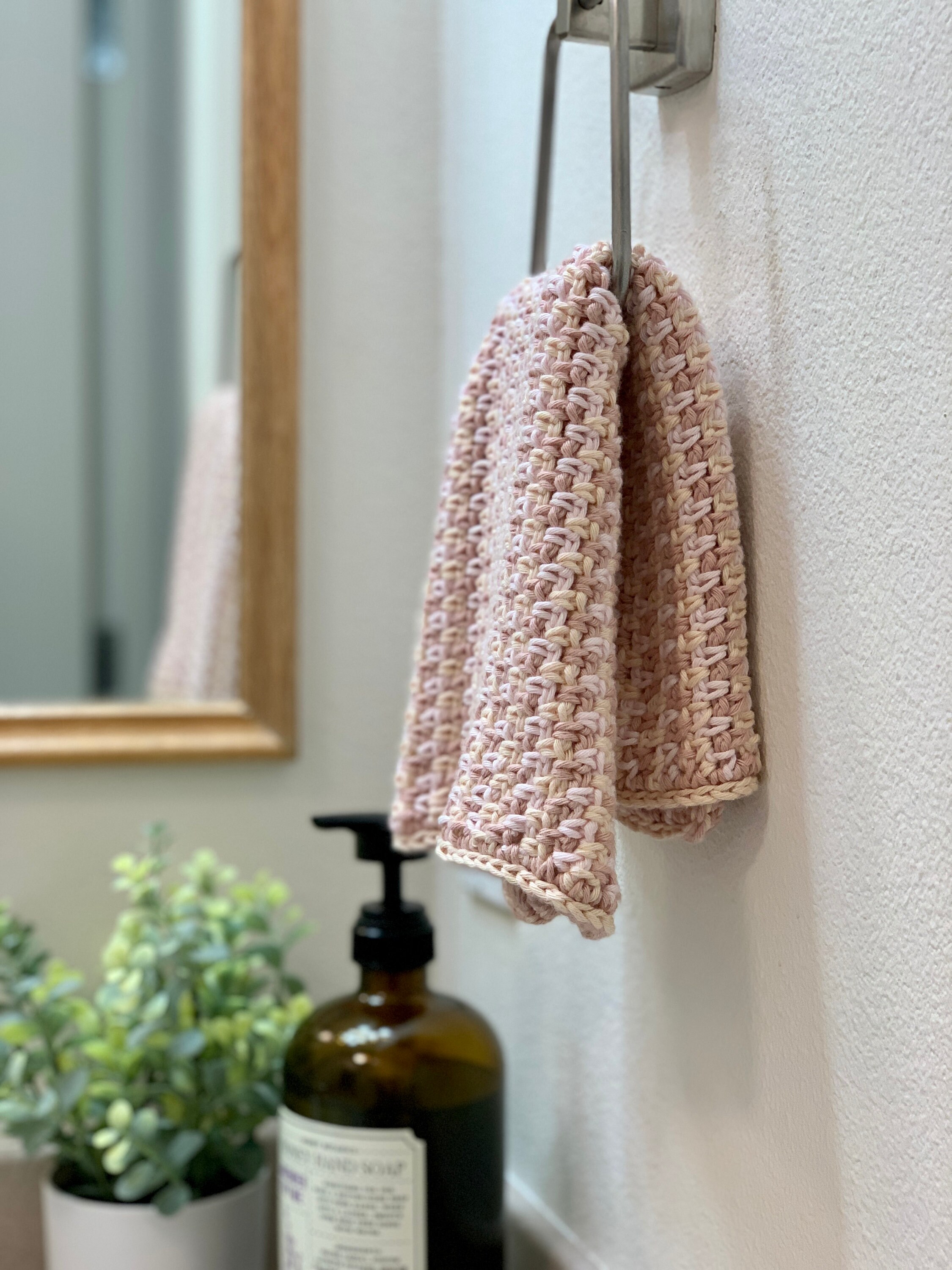Hand Towel Crochet Pattern Dish Cloth Crochet Pattern Easy Etsy