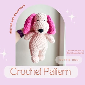 Crochet Dog Pattern, Crochet Plushie Dog Pattern, Cute Crochet Dog Pattern, Crocheted Puppy Pattern, Amigurumi Dog Pattern, Crocheted Puppy