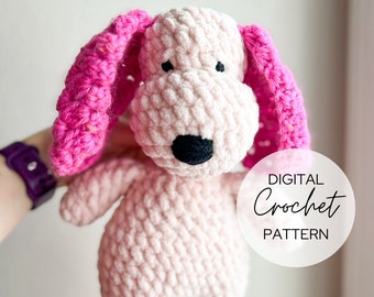 Crochet Dog Pattern, Crochet Plushie Dog Pattern, Cute Crochet Dog Pattern, Crocheted Puppy Pattern, Amigurumi Dog Pattern, Crocheted Puppy