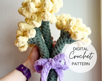 Dandelion Crochet Pattern, Digital PDF Dandelion Crochet Pattern, Flower Crochet Pattern, Dandelion Flower Crochet Pattern