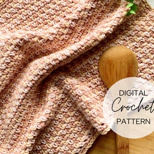 Hand Towel Crochet Pattern, Dish Cloth Crochet Pattern, Easy Crochet Pattern, Sweetheart Hand Towel Pattern, PDF Digital Download