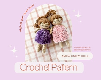 Crochet Doll Pattern, Amigurumi Doll Pattern, Mini Doll Pattern, Small Crochet Doll Pattern, Baby Doll Crochet Pattern