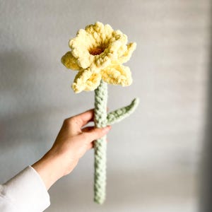 Crochet Daffodil Flower Pattern: No-Sew Floral Design (Digital Download) image 7