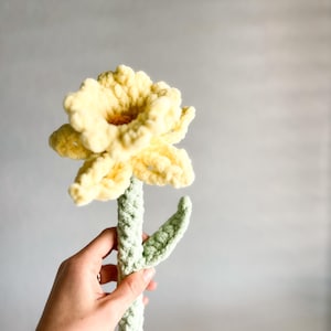 Crochet Daffodil Flower Pattern: No-Sew Floral Design (Digital Download) image 5