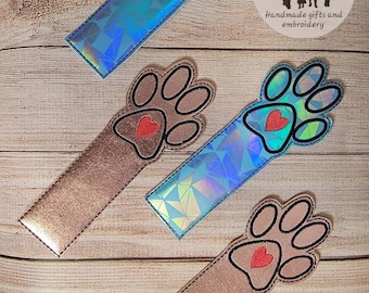 Paw print book mark