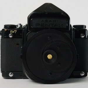 Pentax 67 / 6x7 pinhole shift / rotator cap with interchangeable pinhole inserts