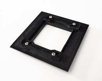 Adaptador de placa de lente de 2x3 Graflex Graphic Speed o Crown Pacemaker a 4x5 (tipo C) de 4x4"