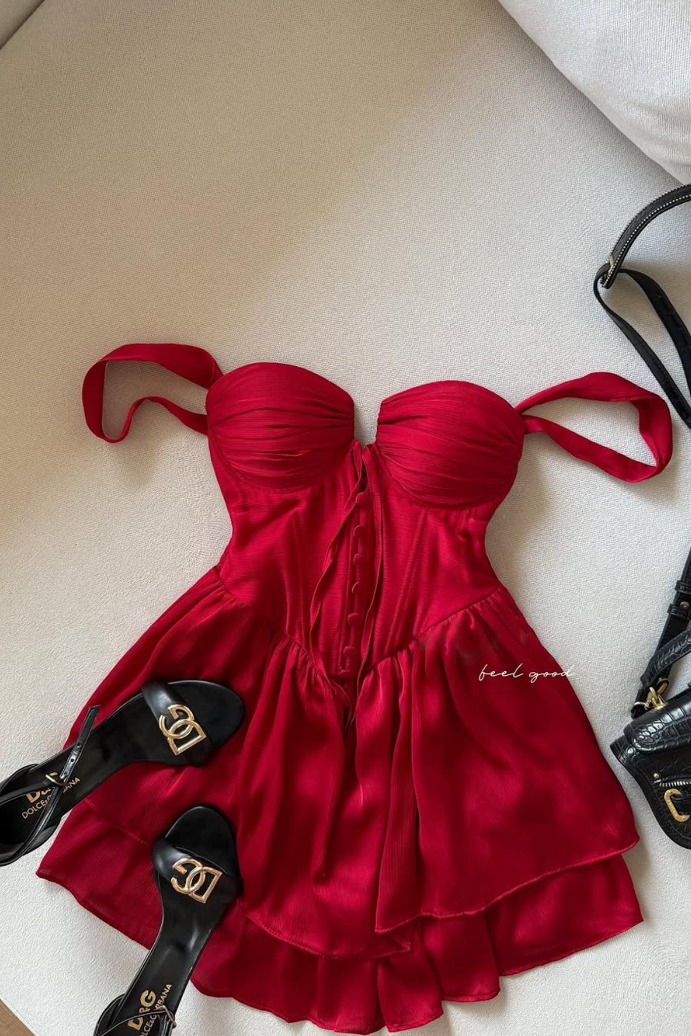 strapless open back dress Melissa Mini Dress – Cue Allure main image 0