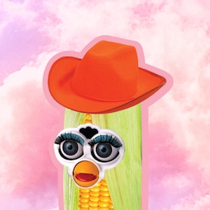 Corn Cowgirl Sticker