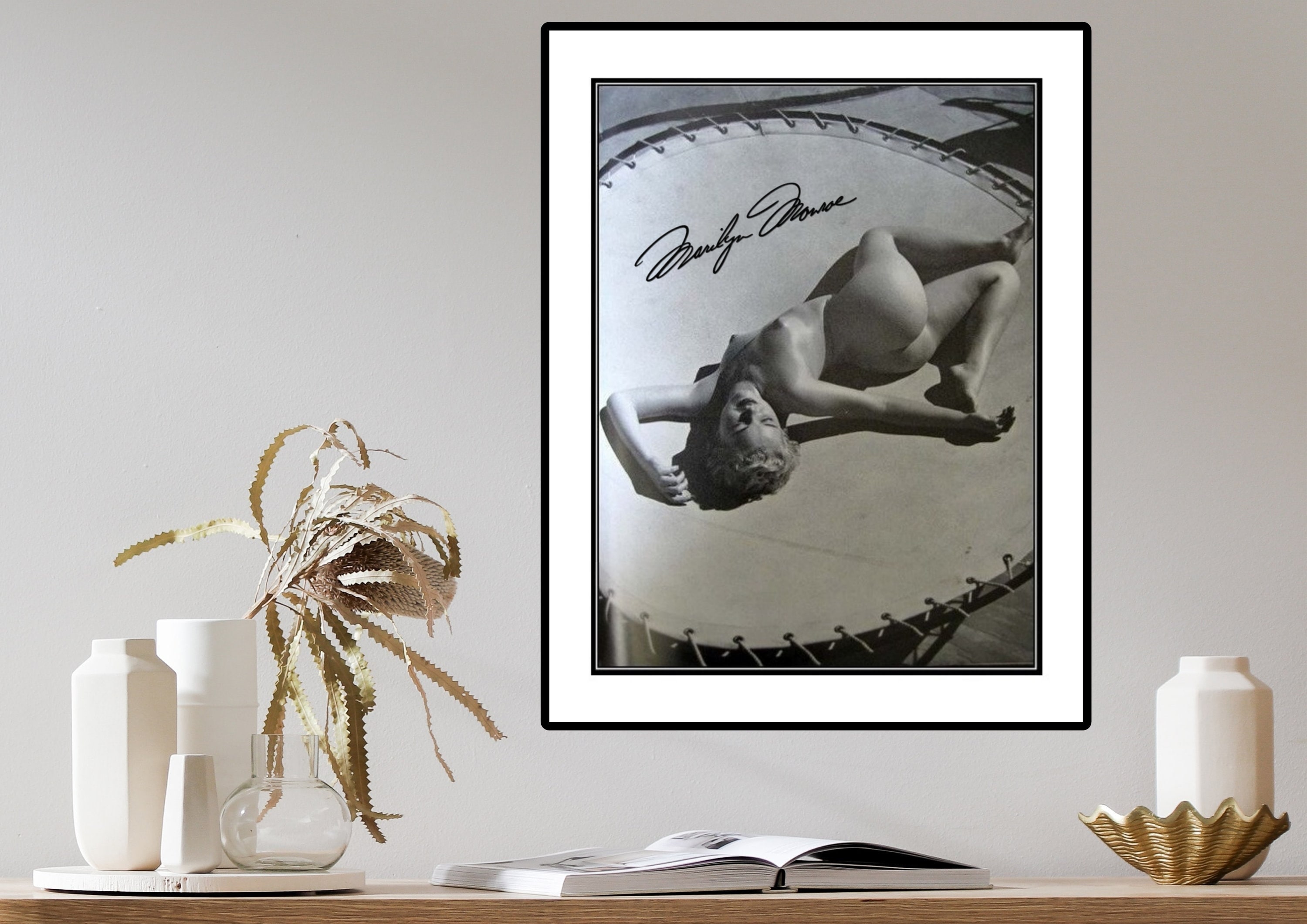 Marilyn Monroe Rare Full Nude Sexy Vintage Trampoline Posters - Etsy