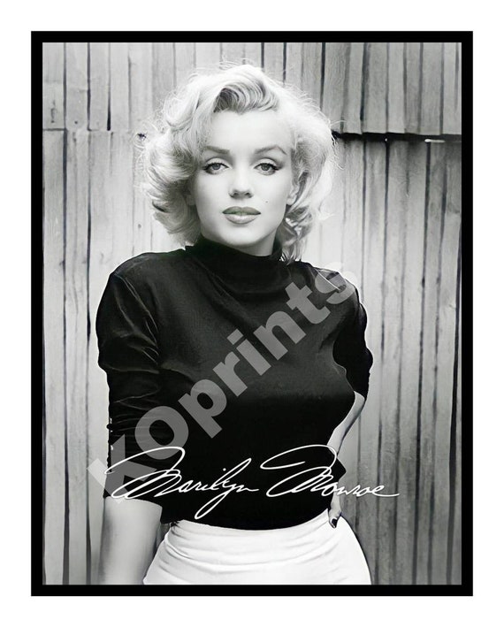 Marilyn Monroe Black Turtleneck Art 