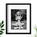 Young Nude Marilyn Monroe Reading Script Posters, canvas, Framed Prints 