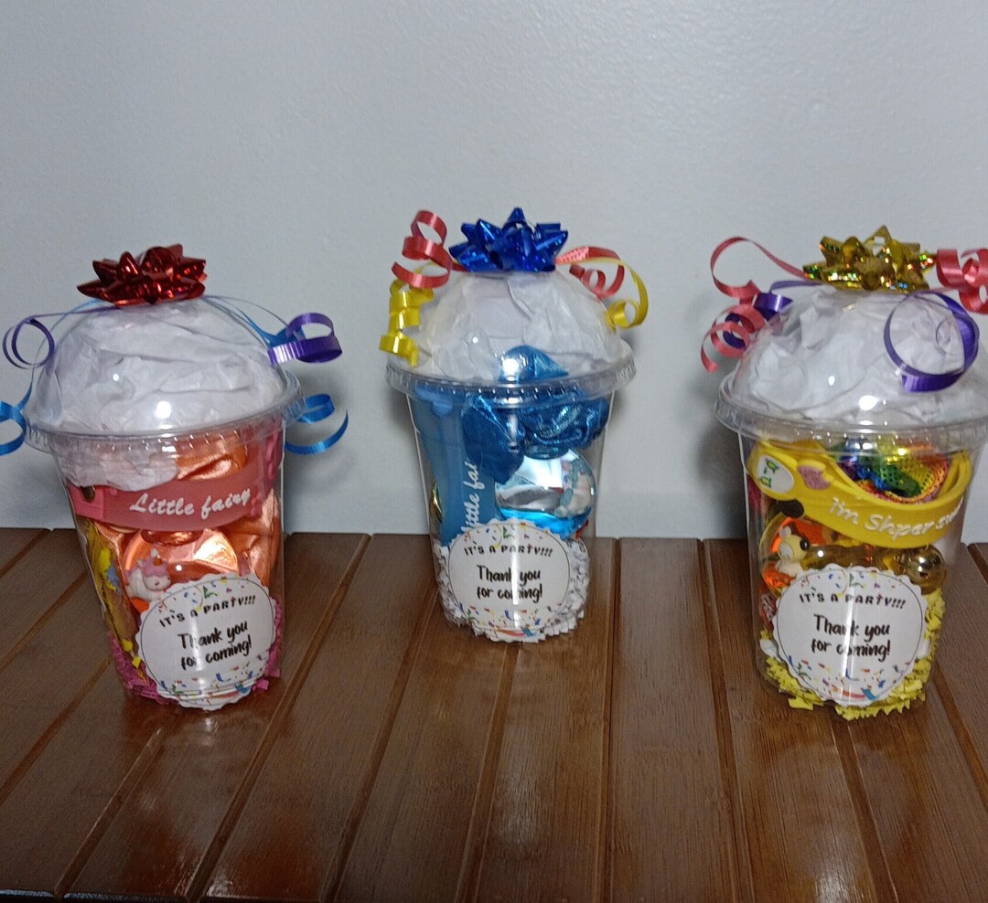 Party Favor Prefilled Cup Kids Goodie Bags Tween Squad Teen Individual ...
