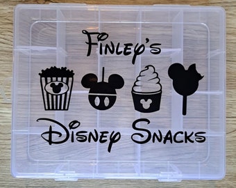 Disney inspired snack box | Personalised Disney snack box | Travel snack box | Travel snacks | Kids snack box |Holiday snacks | Snack box