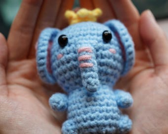 Elephant Crochet Kit for Beginners, Animal Amigurumi Kit ,with Video