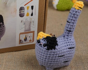 Animal Crochet Kit DIY Beginners ,Bear ,Cat,Elephant,Dinosaur,Lion,Whale, With Video