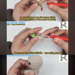 Kit de crochet de león para principiantes, kit de inicio de amigurumi fácil, con video imagen 10