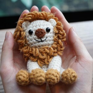 Kit de crochet de león para principiantes, kit de inicio de amigurumi fácil, con video imagen 2