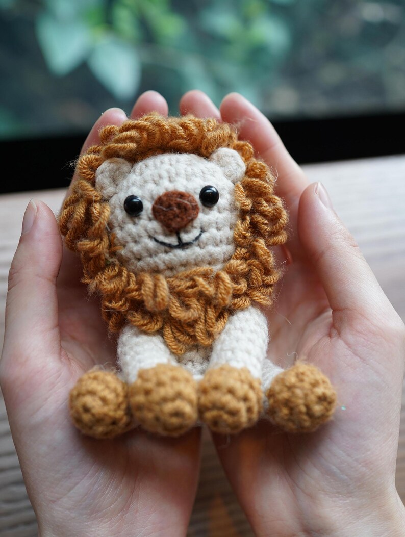 Kit de crochet de león para principiantes, kit de inicio de amigurumi fácil, con video imagen 2
