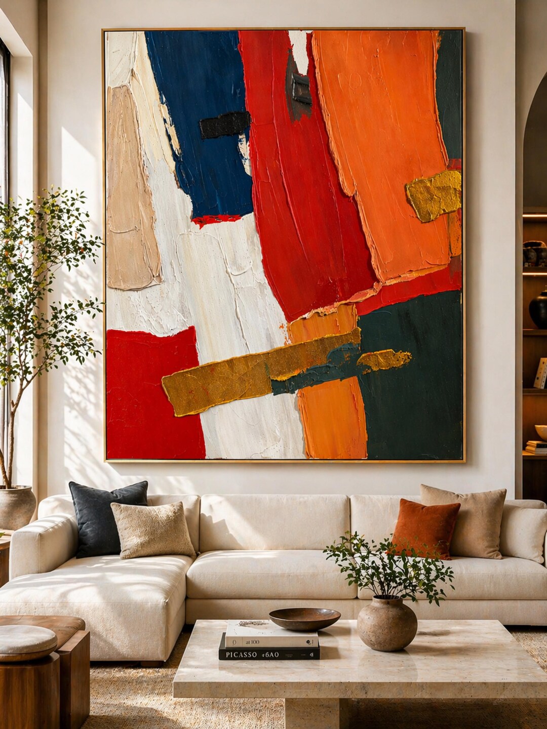 Custom Original Impasto Oil Painting Wall Art Hand-painted Framed Large ...