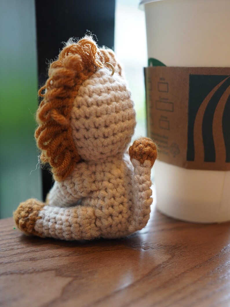 Kit de crochet de león para principiantes, kit de inicio de amigurumi fácil, con video imagen 5