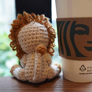 Kit de crochet de león para principiantes, kit de inicio de amigurumi fácil, con video imagen 4