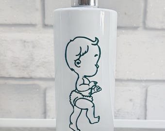 White Fairy Washing Up Liquid Kitchen Soap Dispenser 500ml - Reusable Pump Bottle - Kitchen Sink Décor - New Home Gift