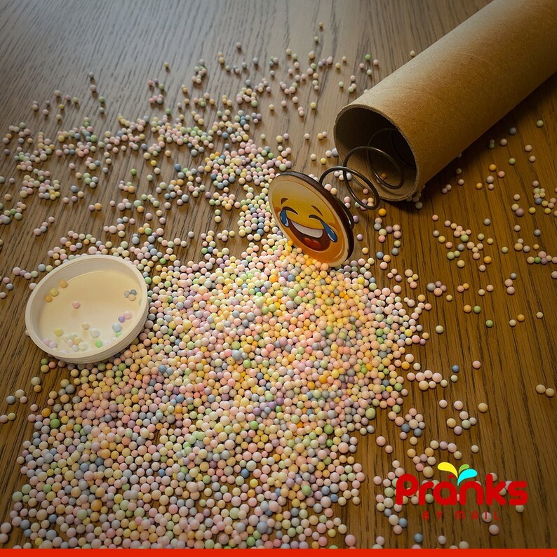 Rainbow Foam Balls Spring Loaded Glitter Bomb Prank Etsy