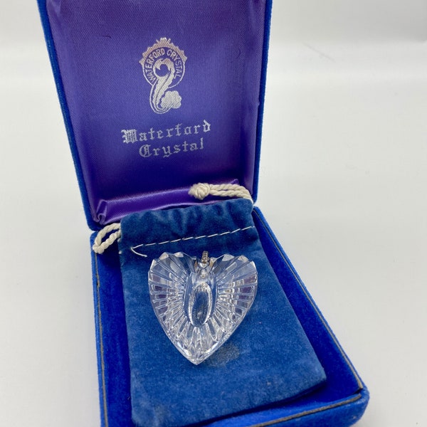 Vintage Waterford Crystal heart pendent