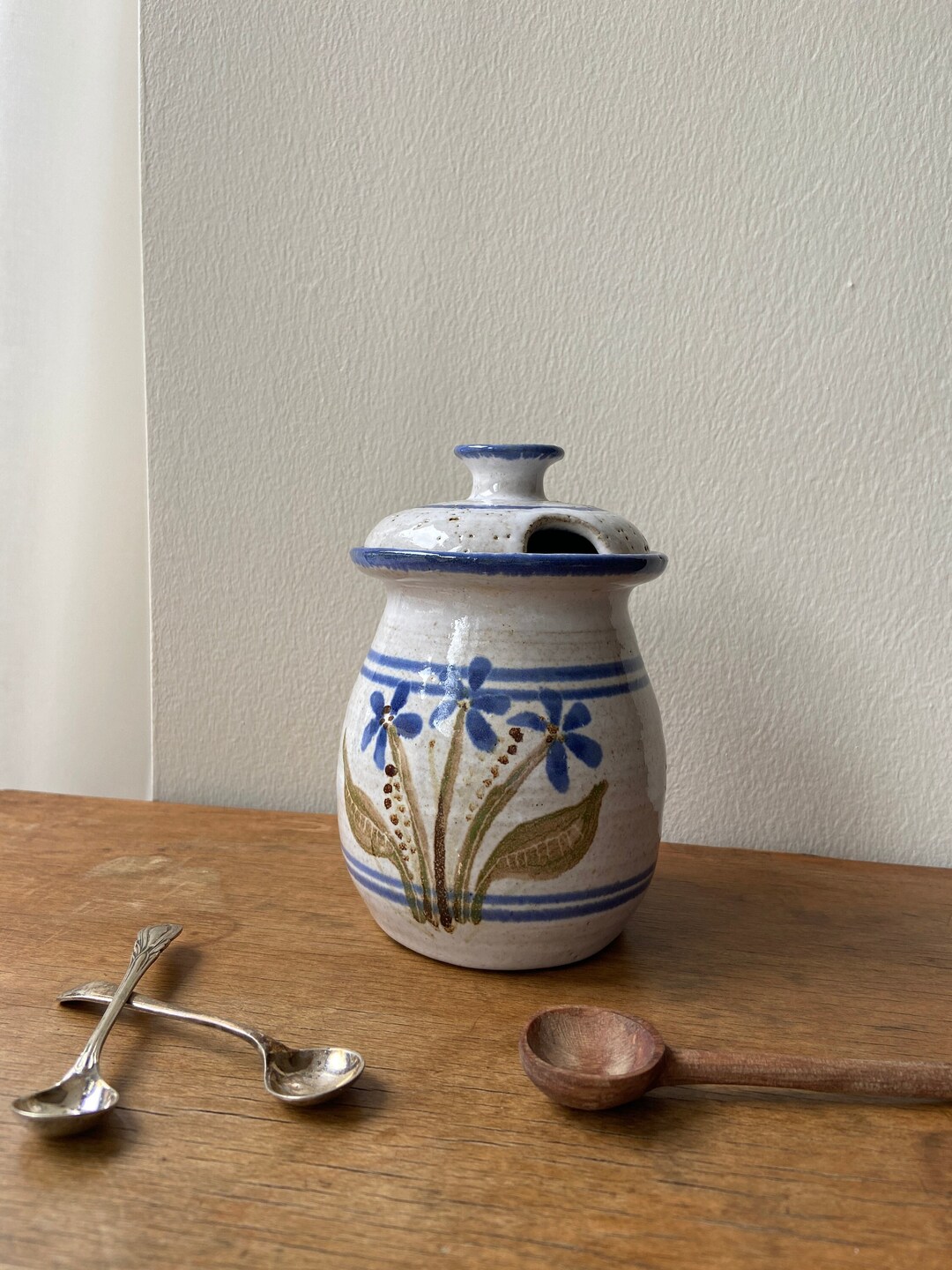 Vintage Studio Pottery Sugar Jar/pot Etsy