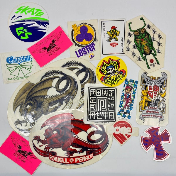Lot D'autocollants (stickers) Vintage Surf & Fun - Marques Morey Boogie, Fanatic - Années 80/90 - Neufs