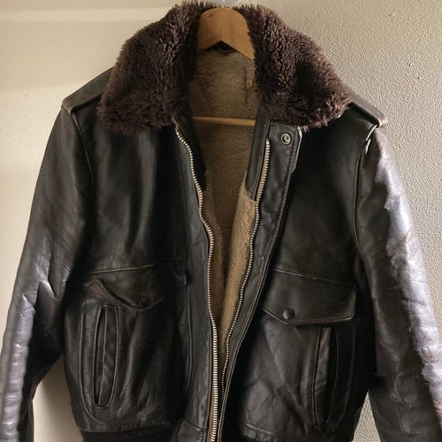Vintage Zone Style Black Real Leather Jacket Men Everyday - Etsy