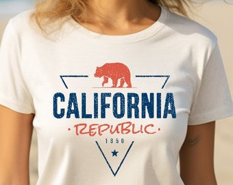 California Republic Shirt, Bear Shirt , Family Travel Shirt, Gift for Traveler , Comfort Colors Shirt