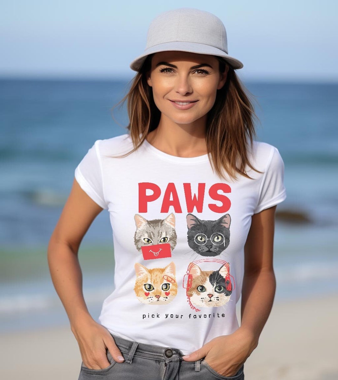 Cat Paw T,shirt , Cat Lover Gift , Cat Sweatshirt , Cat Mom Shirt