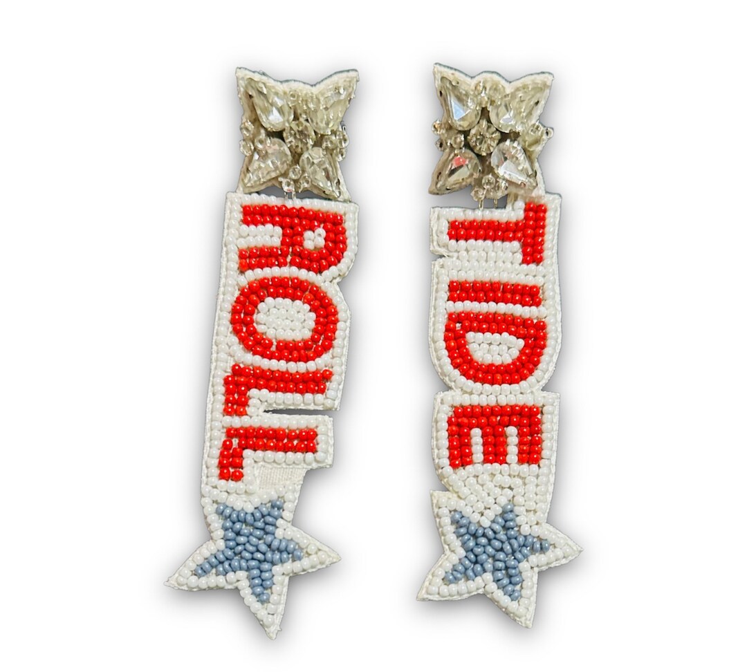 Roll Tide / Alabama / Game Day Beaded Earrings / Seed Bead / College