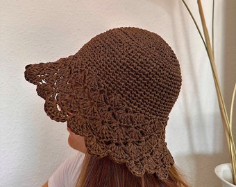 summer hat, bucket hat, sun hat, crochet pattern