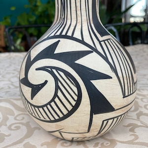 Pueblo Vase handgefertigt, ein von einer Art