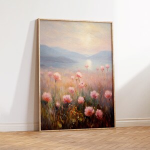 Countryside Tulips Wall Art Set - Vintage Floral Nursery Prints - Etsy