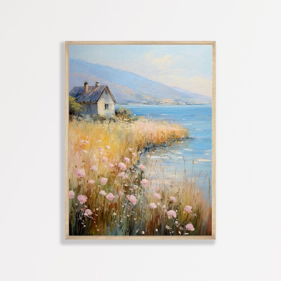 Coastal Cottage Wall Art: Vintage Seascape Prints Framed or Unframed
