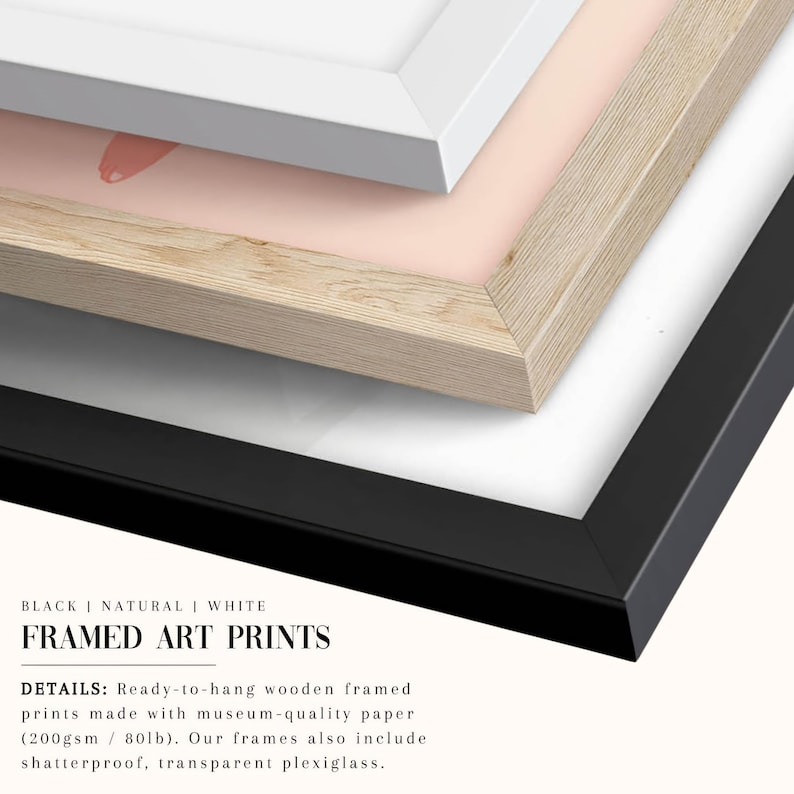 a picture frame with a pink and white background