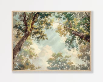 Tree Wall Art Print: Retro Minimalist Farmhouse Decor