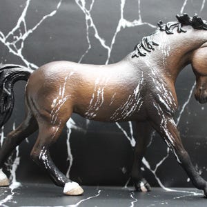 Schleich Knabstrupper Mare - Brindle Dark Bay