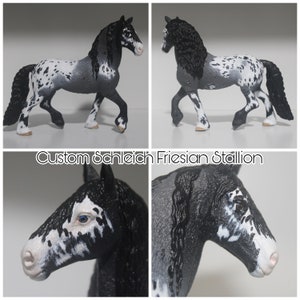 Custom Schleich Schleich Horses Friesian Custom Schleich Friesian